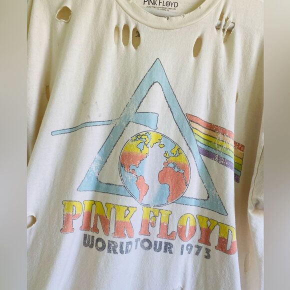 Pink Floyd Cream Graphic Ripped Tee Size Large Band tee - Picture 4 of 8